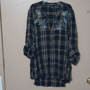 Women's Simply Emma Plaid Fall Shirt